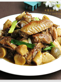 [梅子菇菇燒雞]簡易家常菜 的食譜成品照片