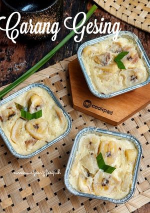 Foto resep Carang Gesing Pisang Kepok (pake cup)