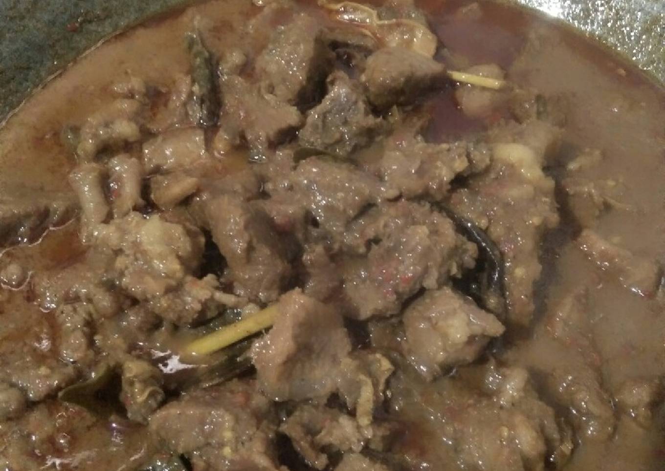Rendang daging sapi praktis