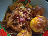 Tahu telur masak kecap