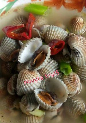 Foto resep Kerang tumis kuah Novyta try15