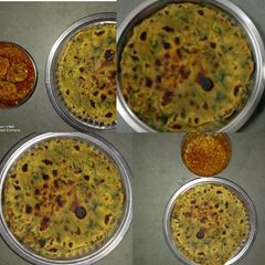 A picture of Methi ka thepla.