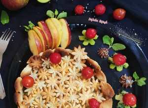 A picture of Rabri Apple Kiwi Pie.