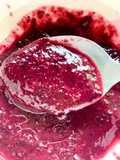 ซอสบลูเบอร์รี่ เสาวรส blueberries passionfruit sauce #raw #vegan