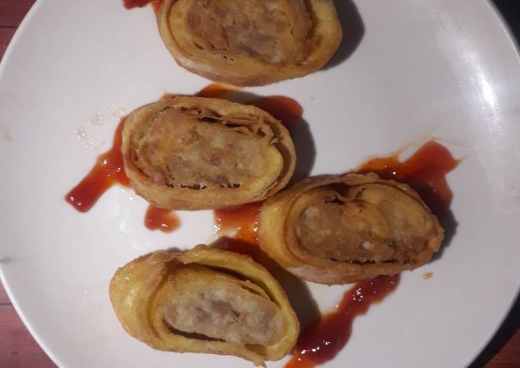 Resep Egg chicken roll, Lezat