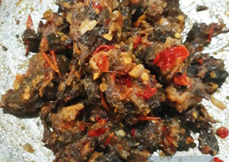 Langkah membuat Dendeng Sambal mantap