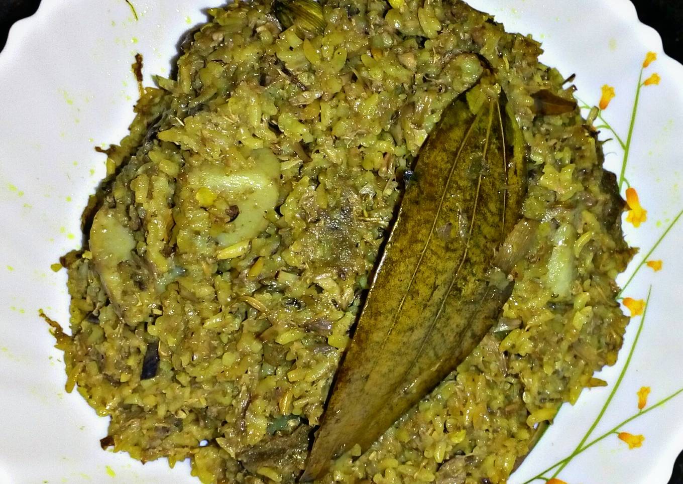 Banana Flower Pulao (Mocha'r Murighonto)