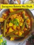 Saragava Bateta nu Shak (drumstick potato curry)