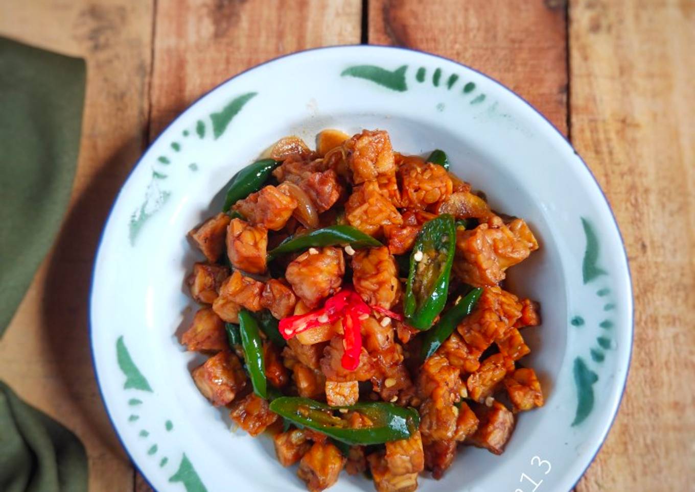 Orek Tempe Cabe Hijau