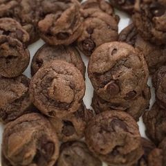 A picture of Chocolate Pudding Chocolate Chip Cookies.