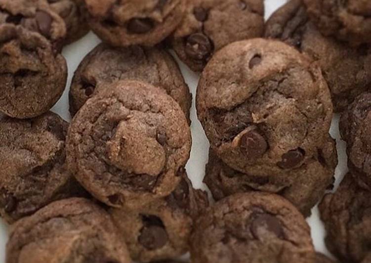 Chocolate Pudding Chocolate Chip Cookies