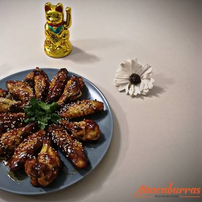 Alitas de pollo estilo teriyaki Receta de Atascaburras - recetas de cocina-  Cookpad