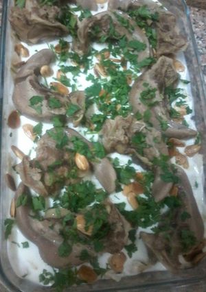 صورة لوصفة فتة لسانات 😋😋😋