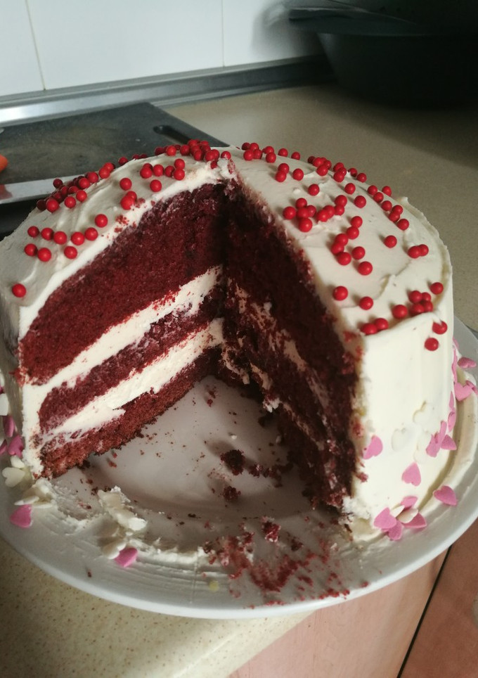 Una foto de Tarta red velvet
