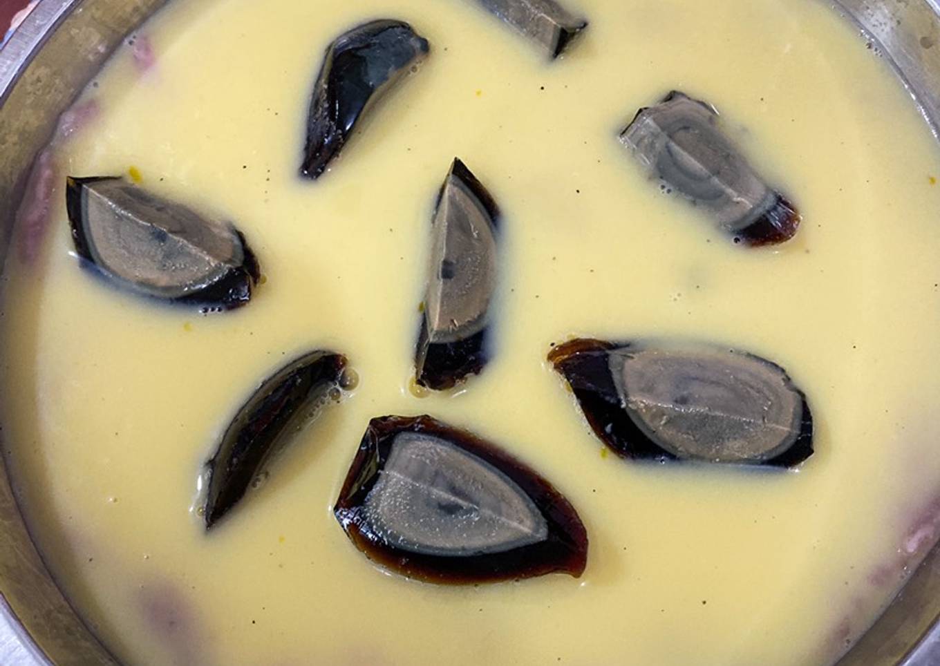 Telur Kukus Dua Warna