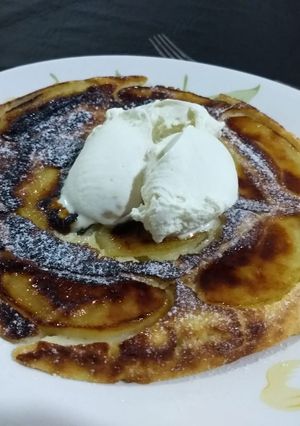 Una foto de Panqueques de manzana