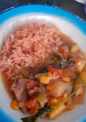 Una foto de Calabaza con carne de puerco