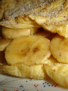 Una foto de Tortilla dulce con plátano