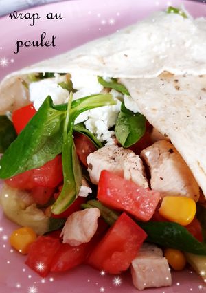 Une photo de Wrap au poulet 😋