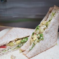Healthy Egg and Salad Avocado Sandwich A picture of Healthy Egg and Salad Avocado Sandwich.