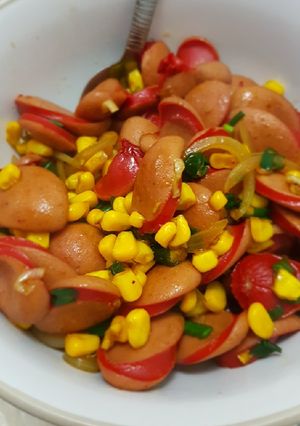 Foto resep Tumis Sosis & Jagung Manis