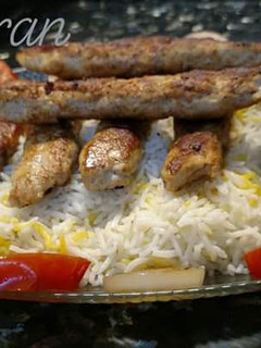 A picture of Chullu kabab with butter rice #CookpadApp.