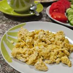 البيض المخفوق بالحليب scrambled egg 🥚🥚🥚-レシピのメイン写真