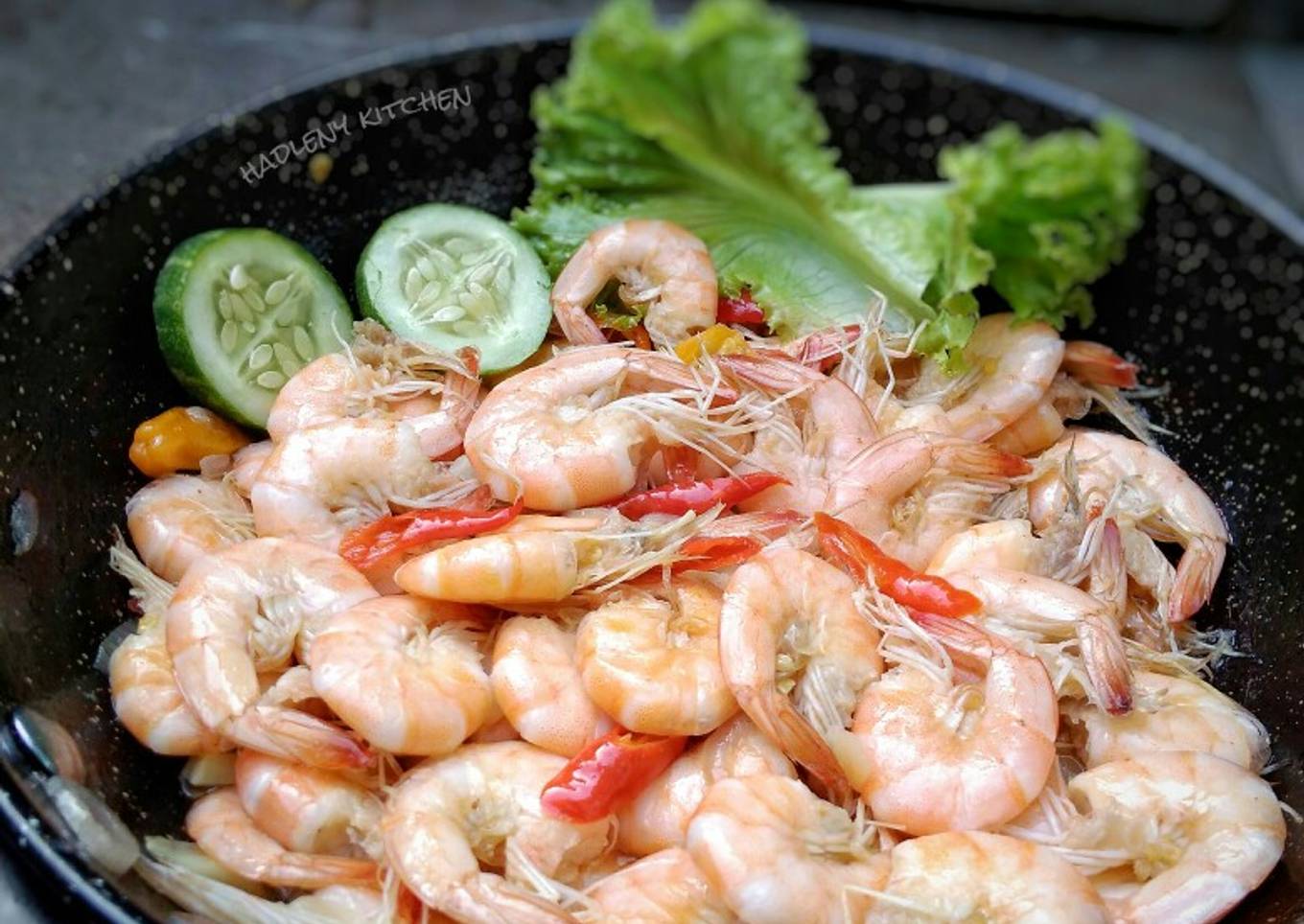 Tumis Ungkep Udang Simpel