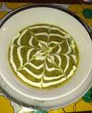 Crema de zapallito y leche de almendras