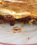 Empanada de compango (restos de fabada)