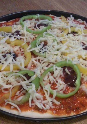 صورة لوصفة بيتزا 🍕 🍕
