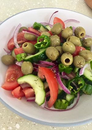 A picture of Almost Greek Salad.