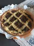 Crostata con crema al pistacchio