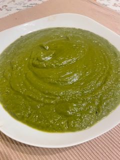 Una foto de Puré de acelgas
