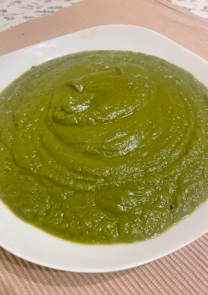 Una foto de Puré de acelgas