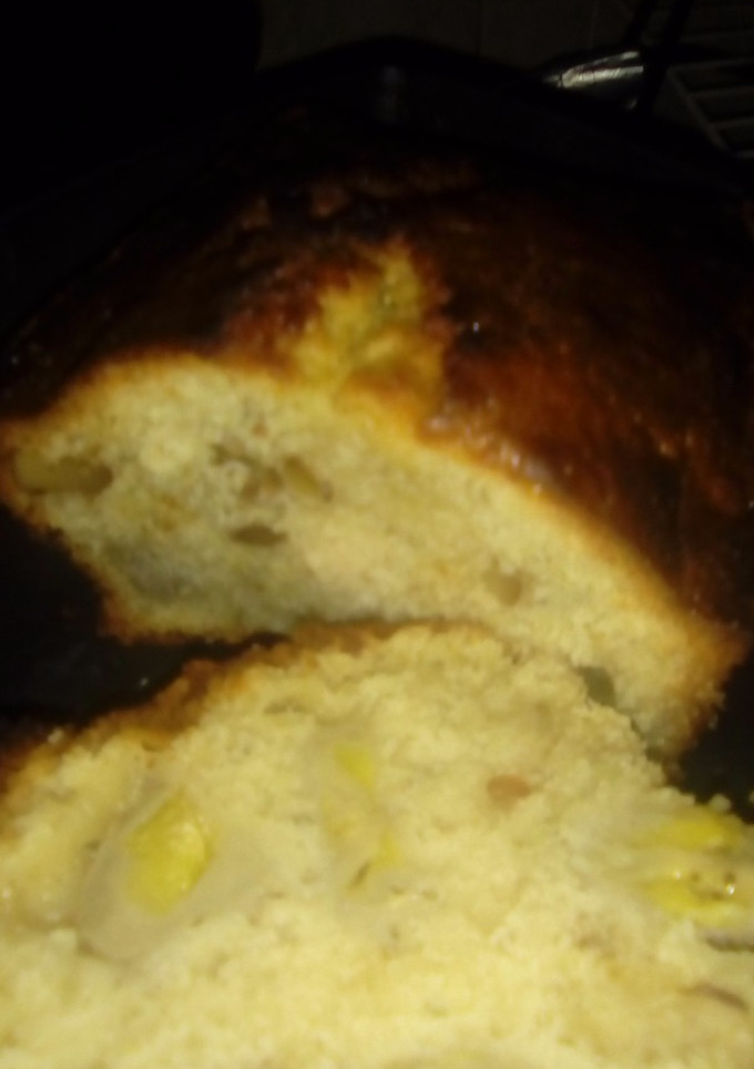 Una foto de Budín de banana y nueces