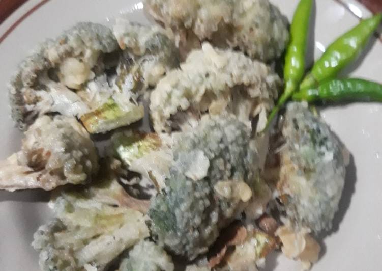 Brokoli goreng krispy camilan sehat