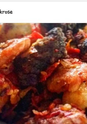 Foto resep Balado daging udang puyuh pagi pagi pasti happy 😂😂😂