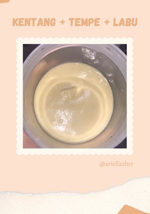 Foto resep Mpasi 6m+ kentang tempe labu