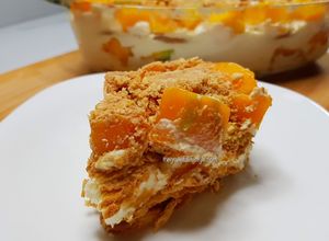 Foto resep MANGO FLOAT CAKE DESSERT A la FILIPINA | No Oven, No Kukus