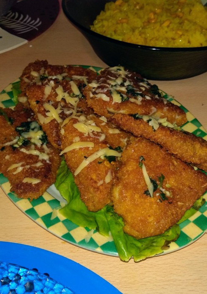 Una foto de Milanesas de pescado