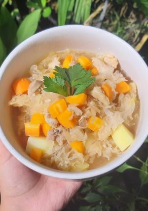 Foto resep Sup Ayam Jamur