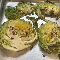 A picture of Cabbage steaks.