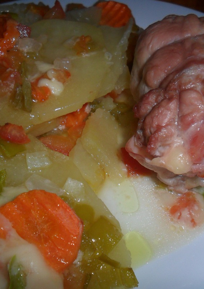 Una foto de Muslos de pavo rellenos