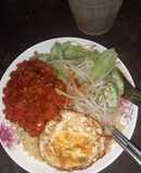 Mì sốt cà chua trứng❤❤❤