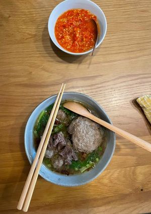 Foto resep Bakso sapi+bakso isi telor