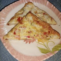 A picture of Egg Masala toast.