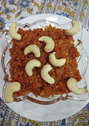 A picture of Gajar ka halwa.