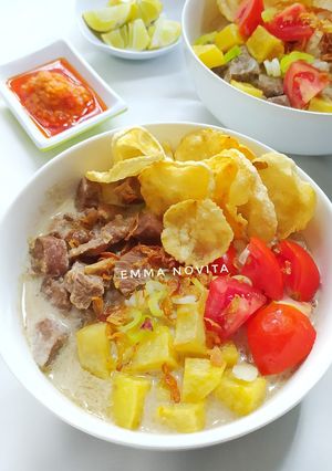 Foto resep Soto Betawi Kuah Creamy (Susu dan Santan)