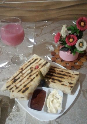 صورة لوصفة أحلى طاكووس بدون ألة بانيني بدون دجاج 😘😘😘